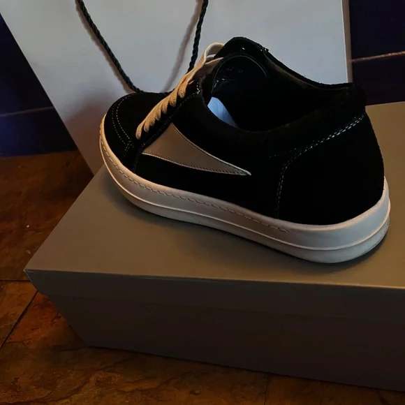 Rick Owens Strobe Vintage LowBlack Suede